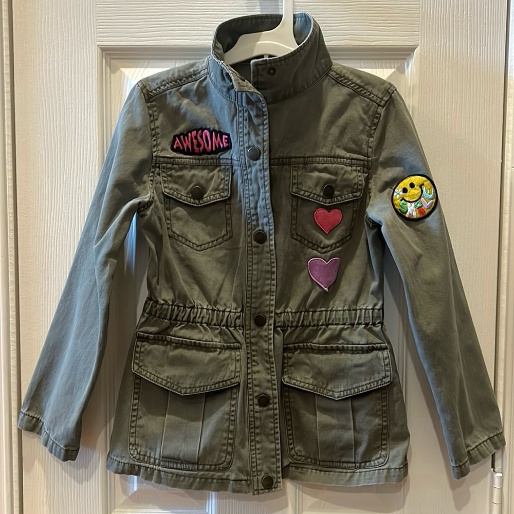 Cat & Jack Twill Anorak Jacket with Patches